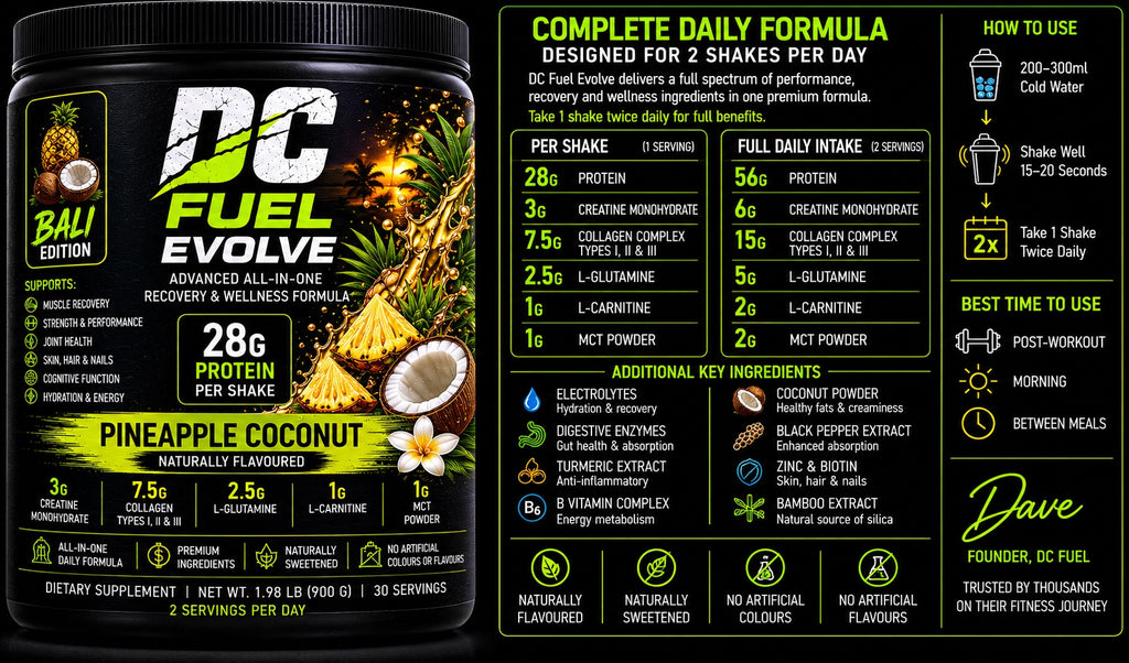 DC Fuel Evolve - Pineapple Coconut 900g (30 servings)