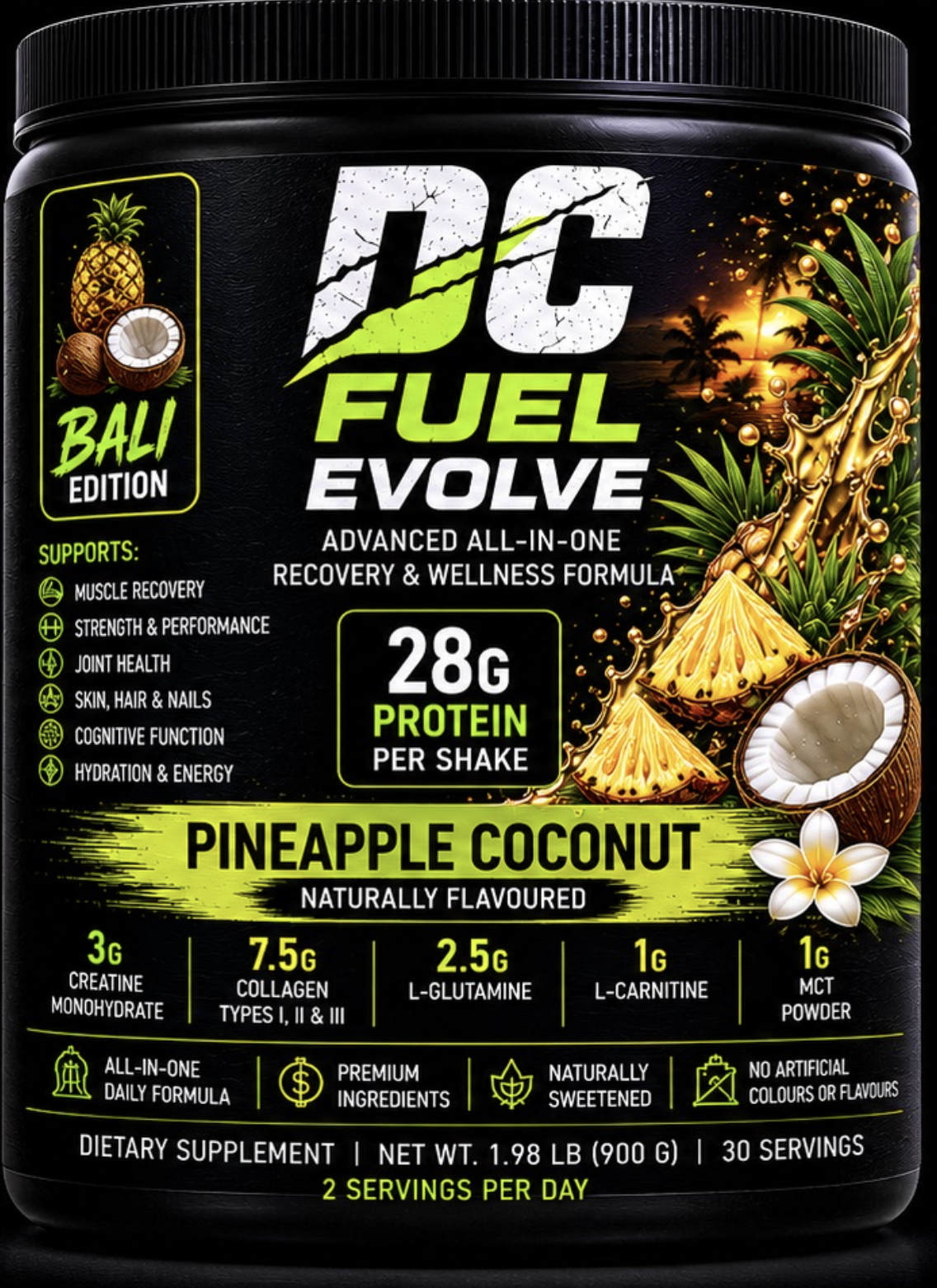 DC Fuel Evolve - Pineapple Coconut 900g (30 servings)